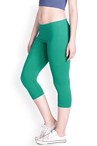 Lyra Women Solid Premium Cotton Capri