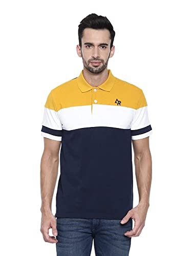 ADRO Branded Polo T-Shirts for Men (Yellow)