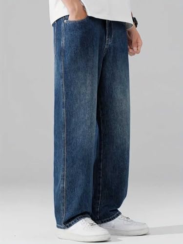 GRECIILOOKS Men Jeans | Men Jeans Pants | Denim Jeans | Baggy Jeans for Men | Loose Fit Jeans for Men | Stylish Jeans for Men (i