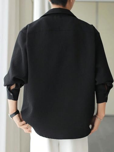 Leriya Fashion MenS Formal Button Down Shirt  Slim Fit Office Wear ShirtS For Men | Textured Long Sleeve Cotton Blend | Busine