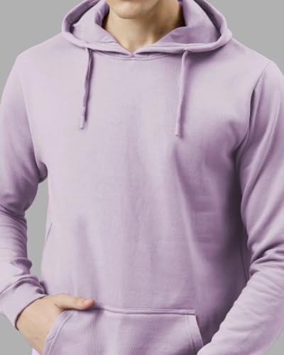 ADRO Men's Printed Hoodie, Cotton, Grey, Size 34, Model H24-PLN-GR