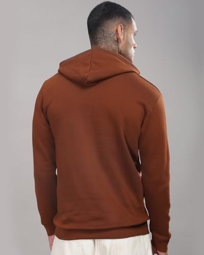 ADRO Printed Hoodie for Men, Cotton Sweatshirt, Green, Small, Model H24-RAC-GRN