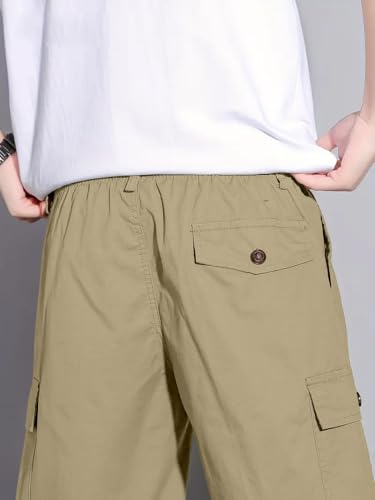 Greciilooks MenS Casual Shorts (Gl-M.Short-Sh339_Khakhi
