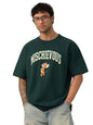 The Souled Store Tom & Jerry: Mischievous Men and Boys Short Sleeves Round Neck Green Embroidered Casual Lightweight Cotton Over