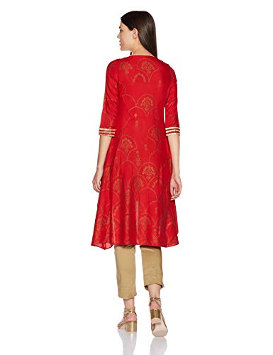 W for Woman Women's Asymmetrical Hemline Kurta (17AU16986-50333_High