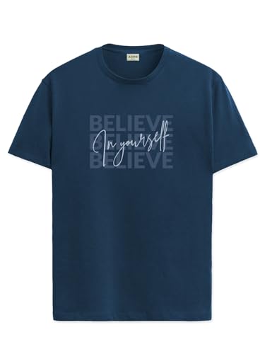 ADRO Tshirt for Men | Printed T Shirt for Men | 100% Cotton T-Shirt |Printed T Shirt | T-Shirts | RN24-INV-SB-M Teal