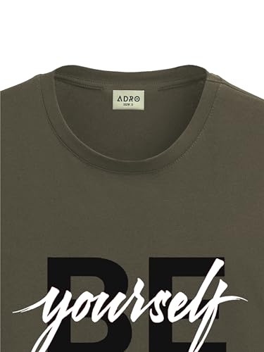 ADRO Tshirt for Men | Printed T Shirt for Men | 100% Cotton T-Shirt |Printed T Shirt | T-Shirts | RN24-BYO-OL