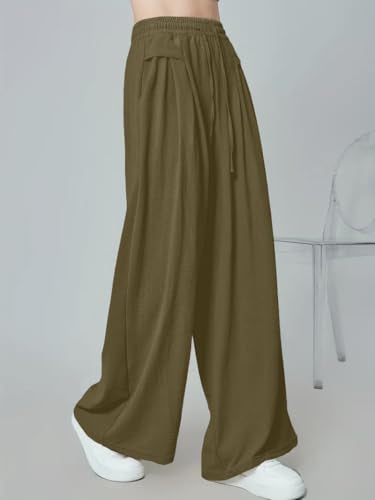Greciilooks Regular Women Trouser (Gl-W.Trouser-Tr1178_Olive Green