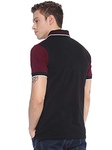 ADRO Premium Men's Polo Regular Fit T-Shirt (Burgundy, Medium)