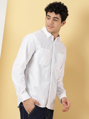 Thomas Scott MenS Regular Fit Shirt (Ts1229_White