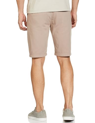 The Indian Garage Co Men Slim Fit Solid Mid-Rise Chino Shorts Rose