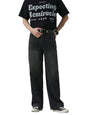 KOTTY Mens Solid Mid Rise Comfortable and Strechable Stylish Jeans(Black,30)