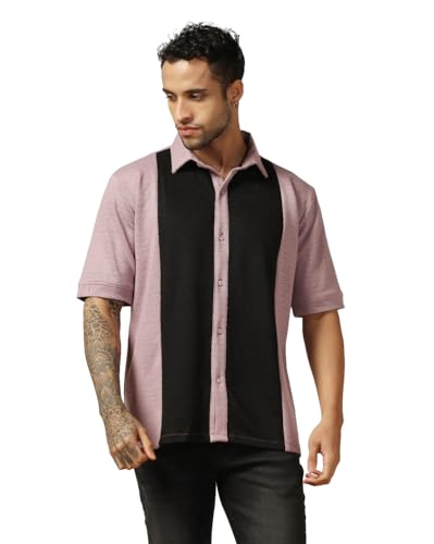 Leriya Fashion Mens Regular Fit Shirt (LF-MS-6172_Pink