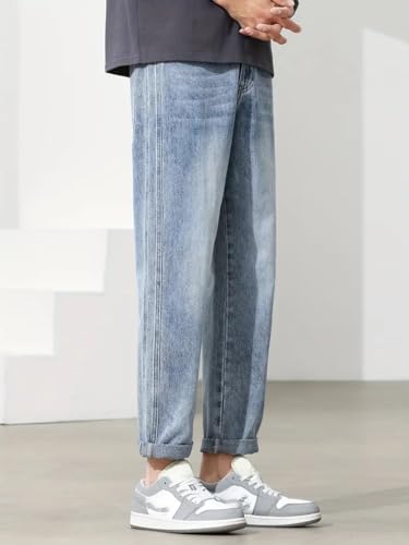Greciilooks MenS High Rise Regular Jeans (Gl-Mj-32_Blue