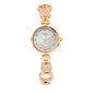Titan Raga Quartz Analog Mother Of Pearl Dial Rose Gold Metal Strap For Women - Nt311Wm05