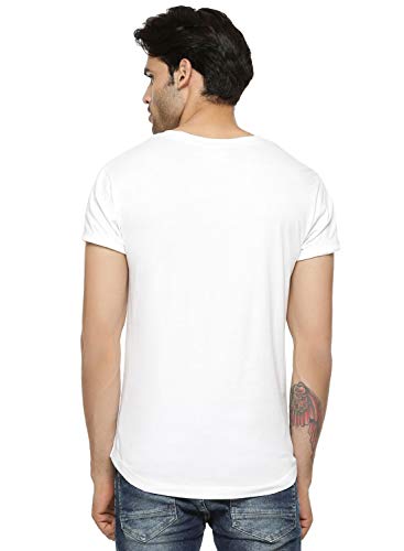 ADRO USA American Flag Printed Cotton T-Shirts for Men (R22-M-NWW-WH_White)
