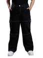 Style Quotient Women Plus Size Black Relaxed Fit High Rise Stretchable Cargos