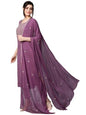 GoSriKi Womens Cotton Blend Embroidered Straight Kurta with Pant & Dupatta (Kasturi Purple-NGT-GS_XXL_Purple_XX-Large)