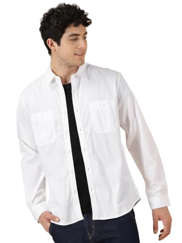 Thomas Scott MenS Regular Fit Shirt (Ts1229_White