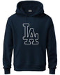 ADRO Men's Cotton Neck Hooded Sweatshirt (H24-LA-NB-XL_Navy Blue)