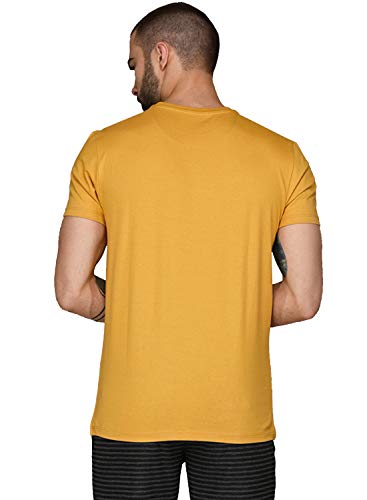 ADRO Design Printed T-Shirts for Men & Women (RNR-S35-CR07-MU_Mustard)