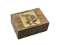 Hand Carved Wooden Decorative Box with Flower Carving | Jewelry & Keepsake Organizer | Gift for Women