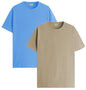 ADRO T Shirts Pack of 2 Mens Tshirts Cotton T Shirts for Men Tshirt T-Shirts Combo T Shirts Tshirts for Men Plain Solid Tshirts