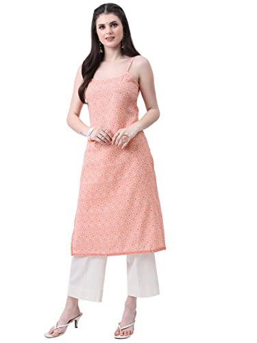 Ketch Women'S Polyester Regular Dress Shirt (Khku000314_Peach