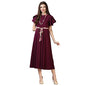 OOMPH! Womens Western & Fusion wear Midi Dresses for Women, Beach, Purple - md69