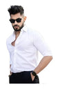 Tee Projekt Cotton Spread Collar Long Sleeve Shirt For Men Formal Wear Office Wear