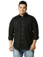 Thomas Scott Mens | Full Sleeve | Solid | Double Pockets | Regular Fit | Plus Size | 100% Cotton | Spread Collar | Casual | Shir