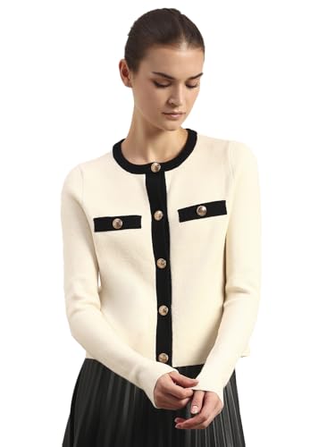 Vero Moda Womens Viscose Round Neck Sweater Eggnog