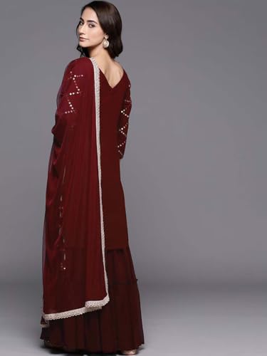 Fashion Basket Georgette Kurta Plazzo Set for Women