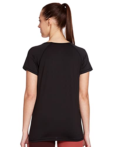 Enamor Athleisure Womens Polyester Relaxed Fit Long Length Raglan Sleeves Scoop Neck Quick Dry 4 Way Stretch Antimicrobial Grap