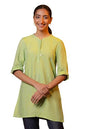 Aurelia WomenS Cotton Regular Kurti (24Fea30432_Green