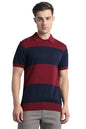 Dennis Lingo Men Regular Fit Polo Collar Cotton Half Sleeve T-Shirt Maroon