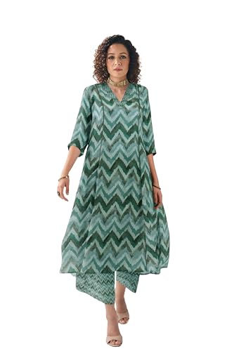 Toochki Salwar Suit Set For Women | Kurta Set For Women | Zig Zag Printed Salwar Suits | Ethnic Wear Salwar Suits | Two Piece Ku