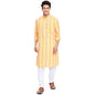 Fabindia Men Chinese Collar Long Kurta Cotton_M Multicolour