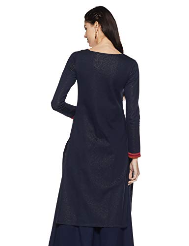 W for Woman Women's Cotton Straight Winter Kurta