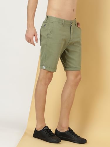 Thomas Scott Mens Regular Shorts (TSB019_Olive