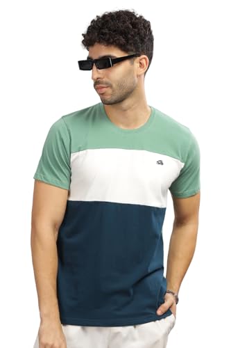 ADRO Tshirt for MenMulti Color T-Shirt for MenCotton T-ShirtMens TshirtRN8-24-PTWHSB-XL