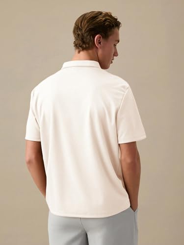 Greciilooks Regular Fit Plain Casual For Men Stylish Latest | Half Sleeve T Shirt (Gl-Mt-1145_White
