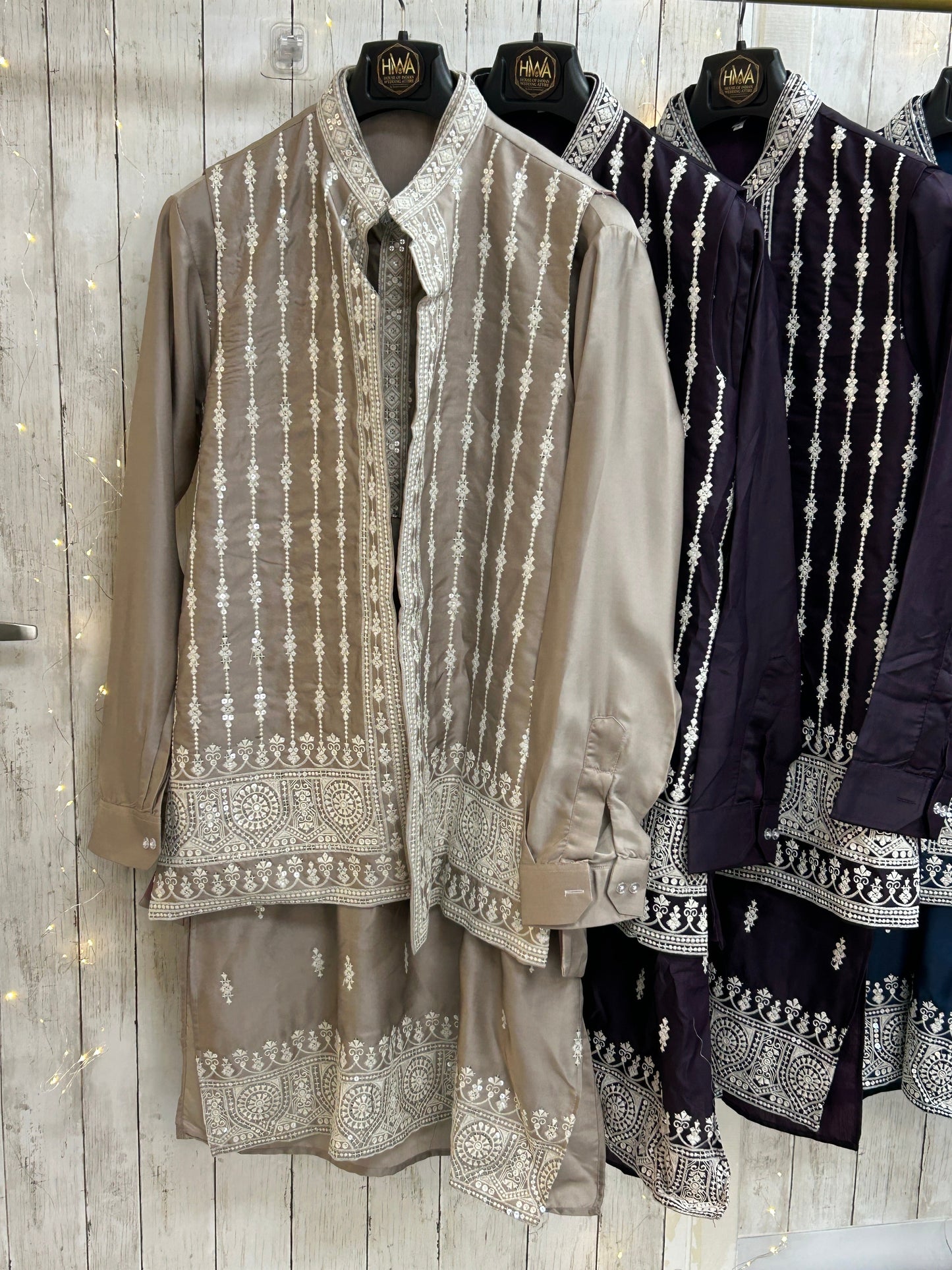Half jacket kurta set / sherwani