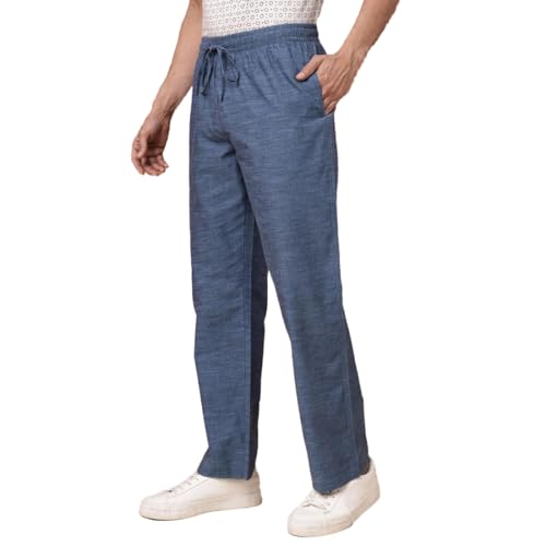 Fabindia MenS Comfort Fit Pant (2128765Indigo_Indigo