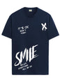 ADRO Mens Smile Printed Cotton T-Shirt_RN24-L2-SMILE-NB-XL Navy Blue