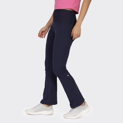 BlissClub Ultimate Flare Pants for Women Upto 54 ft | Ribbed Waistband, 4 Pockets | High Waist Trousers and Formal Pants for Of