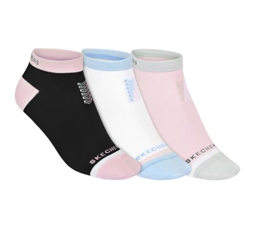 Skechers Women Pack Of 3 Colorblock Non Terry Low Cut Socks