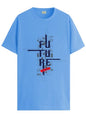 ADRO Men's Graphic Printed 100% Cotton T-Shirt - Regular Fit, Printed T-Shirts for Men (RN24-FTR-SK_Sky Blue_XL)