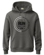 ADRO Men's Cotton Neck Hooded Sweatshirt (H24-FAST-SG-2XL_Steel Grey)