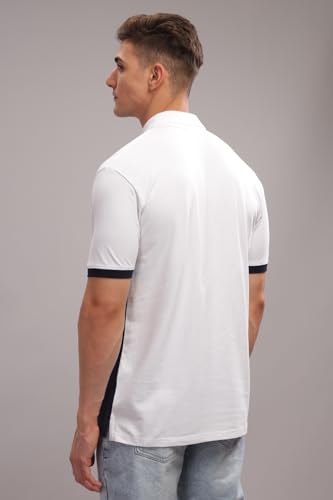 ADRO Regular Fit Polo Tshirt in 100% Cotton Multi Color Polo Also in Plus Size_PN24-L1-WHAQNB